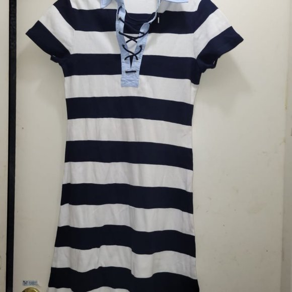 Chaps Long Tee Shirt Dress for Women - Picture 2 of 13